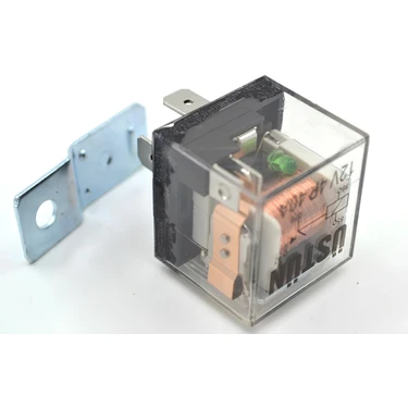 Üstün Mini Röle Şeffaf 12V 40A 4p Ledli 4 Fişli Universal