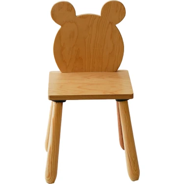 Wood & Joy Doğal Ahşap Çocuk Sandalye
