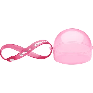 Wee Baby Pembe Emzik Saklama Kabı Silikon Taşıma Aparatı ile Hijyenik Kullanım