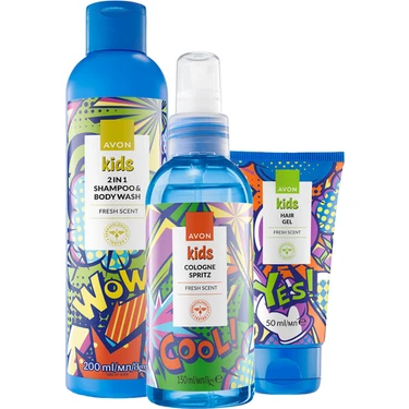 Avon Kids Meyve Kokulu Parfüm Şampuan ve Jöle Çocuk Bakım