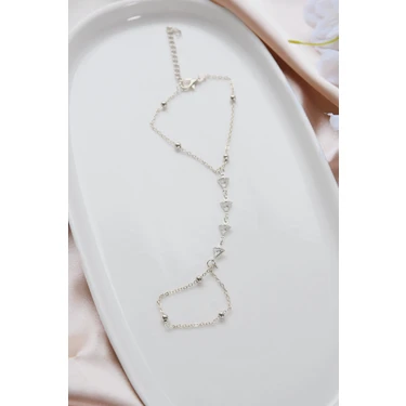 Aurrari Silver Zirkon Taşlı Ucgen
