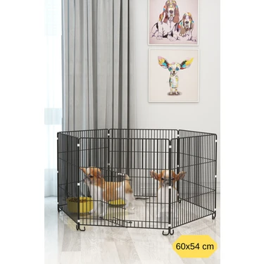 Arspolo Katlanır Metal Köpek Oyun Alanı , Evcil Hayvan Oyun Alanı , Köpek Çiti , Tavşan Çiti 60X54