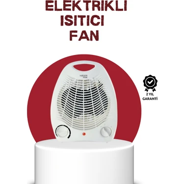 2000W Taşınabilir Elektrikli Fanlı Isıtıcı – Hızlı Isınma Kompakt