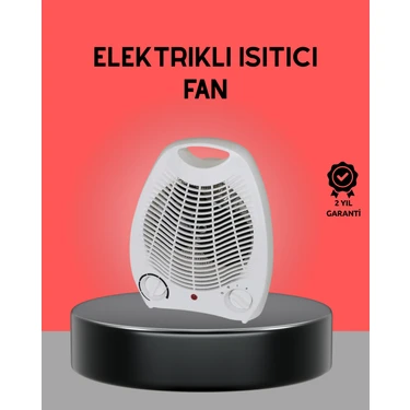 Mini Elektrikli Isıtıcı 2000W – Termostatlı Fanlı Isıtma Taşınabilir