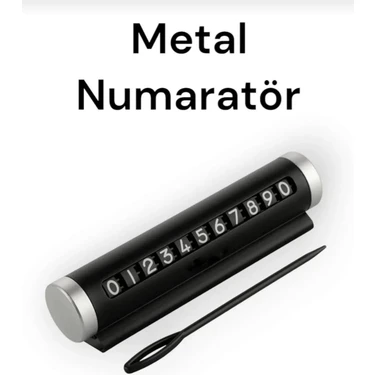 Guartly Metal Kasa Numara Çevirmeli Ayarlı Araç Içi Telefon Numaratör Park Numarası Parkmatik