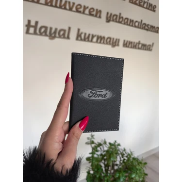 Efe Deri Ford Deri Dikişli Araç Ruhsat Kılıfı Kabı Ruhsatlık Ruhsat