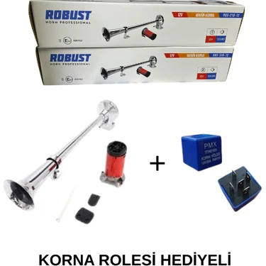 Robust Marin Korna Tekne Kamyon Kamyonet Kendinden Havalı Motorlu 12V Marin Korna Role