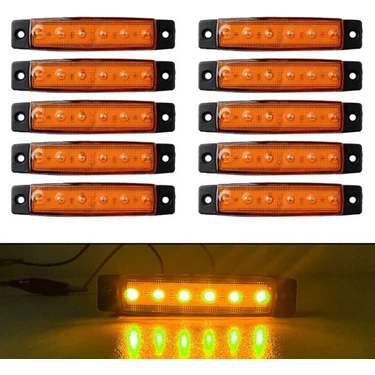 Parmak LED 12 ve 24 Volt Çalışma Özelliği Su Geçirmez (10 Adet)