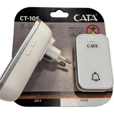 Cata CT-105 Pilsiz 220V Enerjili Kumandalı Kapı Zili –
