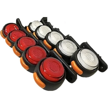 10 Adet Neon Ledli Takoz Lamba 12-24 Volt