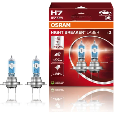 Osram H7 12V 55W Next Generation Night Breaker LASER +%150 150M