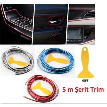 Luord-Store Araba Dekorasyon 5 Metre Şerit