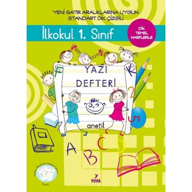1. Sınıf Yazı Defteri Standart Dik Çizgili - Büyük