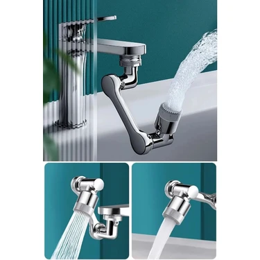 Aesco Mutfak Banyo Musluk Başlığı 1080 Derece Dönebilen Fonksiyonel