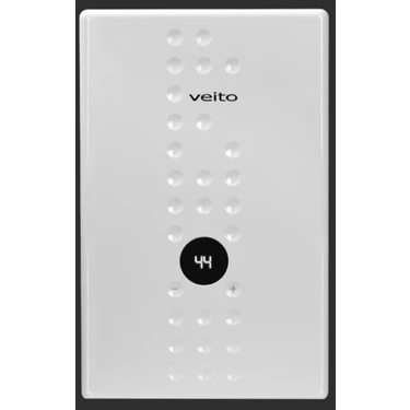 Veito Flow E9 9000 Watt Beyaz Şofben 9 lt/dk Su Isıtma Kapasitesi Merkezi Sistem Güneş