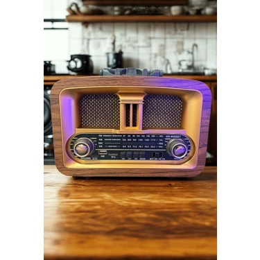 aklow akyoleticaret   Aklow® Taşınabilir Klasik Am/fm/sw  Retro Ev Radyo USB ile Şarj Olabilen