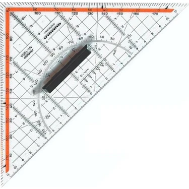 Tokia Modelist Santimli Gönyesi - Ölçekli Gönye Geoderi Üçgen Cetvel 32