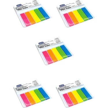 Mas Film Index Dikdörtgen Postit Ayraç 12 x 45 mm