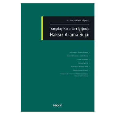 Seçkin Yayıncılık Yargıtay Kararları Işığındahaksız Arama