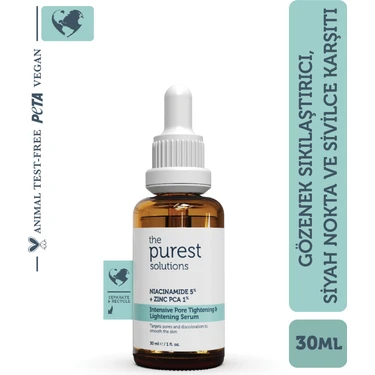 The Purest Solutions 30 ml Niacinamide Serum Arındırıcı Etkili Karma Ciltler İçin Özel