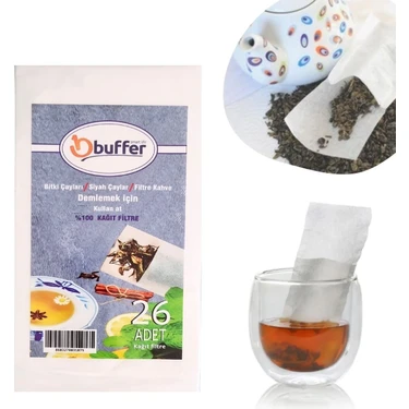 Buffer® 26 Adet Pratik Kullan At Çay,bitki Çayı,filtre Kahve Demleme Poşeti