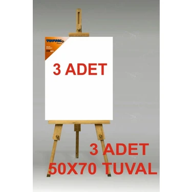 Tuvval 50X70 cm Tuval Seti 3 Adet %100 Pamuk Kumaş Kaliteli Sanatsal