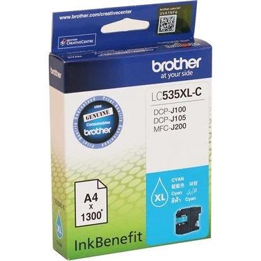 Brother LC-535XLC Mavi Kartuş MFC-J200-J105 (1300