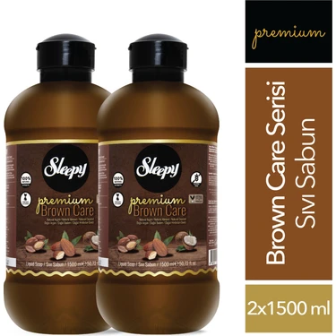 Sleepy Premium Brown Care Serisi Sıvı Sabun 2x1500