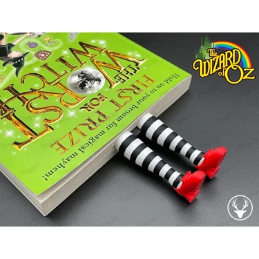 Kariyer 3D Baskı Oz Büyücüsü Temalı Kitap Ayracı – Çizgili Bacak Tasarımı 1