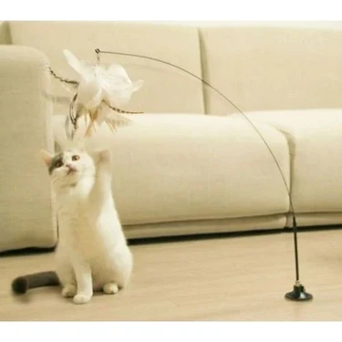 Alfa Life Marketing Vantuzlu Tüylü Zilli Kedi Oyun