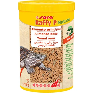 Sera Raffy P Nature Kaplumbağa Yemi 1000 ml Yüksek Omega Yağ Asitleri ile Dengeli