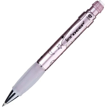 Serve Deep 0.7mm Versatil Kalem Metalik Roze Renkli 1 Adet Yıldız
