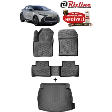 Rizline Toyota Chr Hybrid 2023-2026 Arası Havuzlu Paspas ve JBL Ses Sistemli Bagaj Havuzu