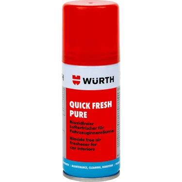 Würth Quick Fresh Araç İçi Tazeleme Spreyi 100 ml Kolay Uygulama ile Kötü Kokuları