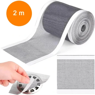 Teknosoft Center 2 Metre 12 cm Çok Amaçlı Gider Süzgeci Bant Fileli Gider Koruyucu Saç Toplayıcı