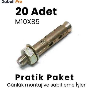 Gömlekli Çelik Dübel