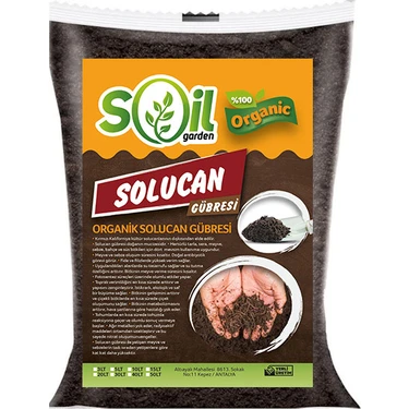 Soil Garden Solucan Gübresi 10 lt (5 Kg)Toprak Düzenleyici Solucan