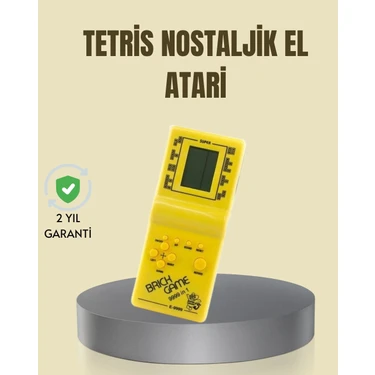 Pileli Store Taşınabilir Tetris Oyunu El Konsolu – Dayanıklı Plastik, Pil ile Çalışan Retro Oyun