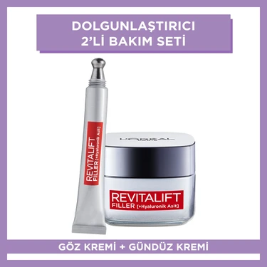 L'Oréal Paris Paris Revitalift Filler Gündüz Kremi 50Ml + Göz Kremi