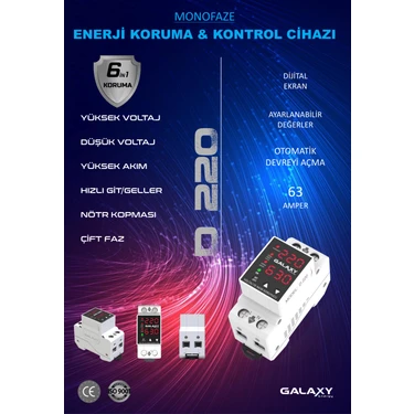 GALAXY Energy Galaxy D220 Monofaze Akım Kontrol Cihazı