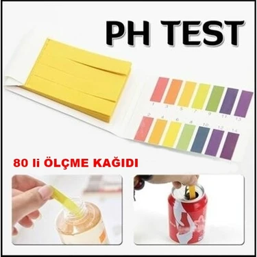 Lovyco Ph Metre Test Ölçme Turnusol Kağıdı 80