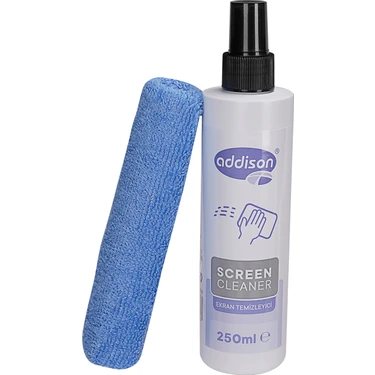 Addison 300871 Ekran Temizleyici Sprey 250ML + Mikrofiber