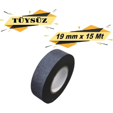 Tüysüz Bez Bant Elektrik Kablo Bandı 19 mm x 15 Metre 1