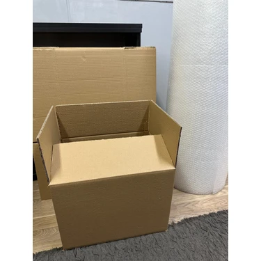 Aybaş Kağıtçılık 40X30X30Cm 15 Adet Taşıma Kolisi Çift Oluklu Boş Koli, Taşınma Kolisi, Eşya