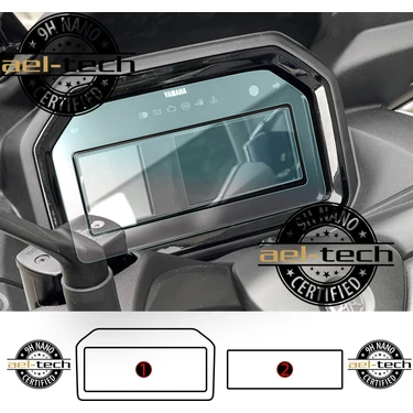 Ael-Tech Yamaha  X-Max 300 Tech Max Gösterge Uyumlu 9h Nano Ekran Koruyucu 2li Set