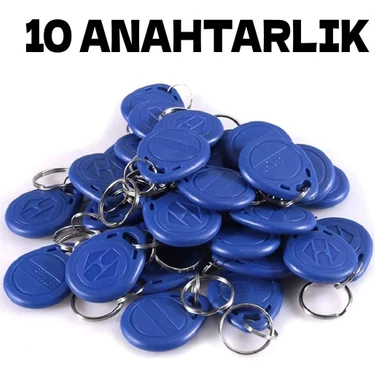 Electrimax Manyetik Anahtarlık -10 Adet Rfid Keyfob Göstergeç Anahtarlık 125 Khz