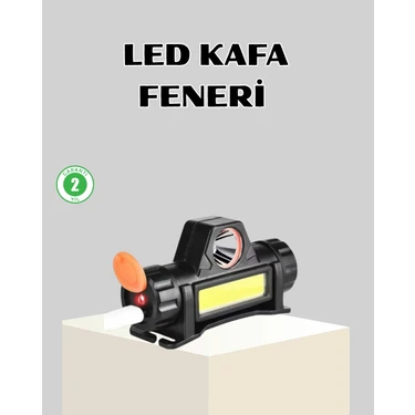 Mey Ithalat® Kamp ve Doğa Için Şarjlı LED Baş Feneri – Mıknatıslı, Su