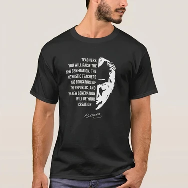 Beta Moda Hub 24 Kasım Öğretmenler Günü Baskılı T-Shirt -