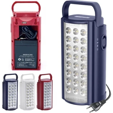 Astra Rd-24 Şarjlı 3000 Mah LED Işıldak - Şarjlı Kamp Feneri / 3 Gün Aydınlatma Süresine Sahip 24