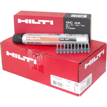 Hilti X-C 27 G3mx Çivi(1200ad)+Gc 42 Gaz